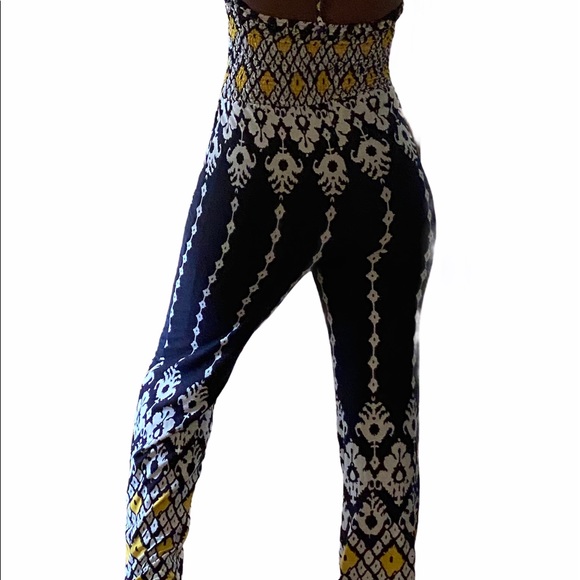 Blue and yellow jumpsuit - Picture 4 of 5